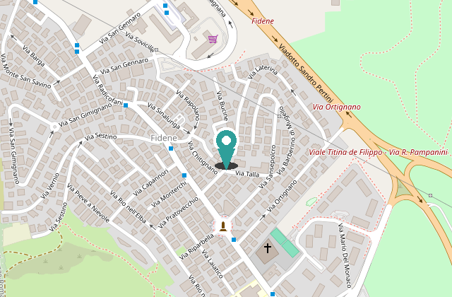 Mappa reale della zona di Via Ortignano 37, Roma con marker sullo studio